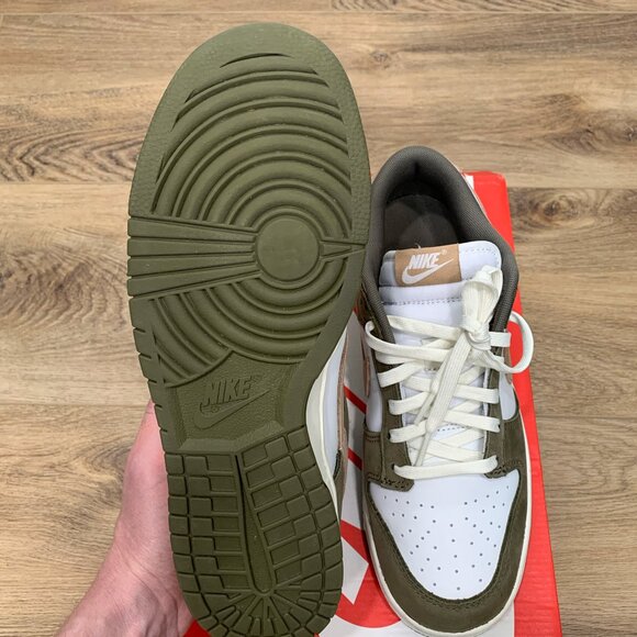 Nike Dunk Low Retro PRM "Medium Olive Hemp" (USED, Size 9.5M) - Picture 5 of 8